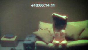 Hotel room with a security cam!