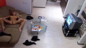 Lonely girl reads porn and masturbates