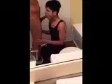 Asian Twinks Bareback in Bathroom