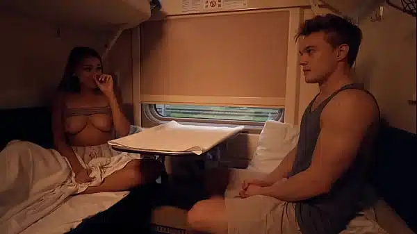 One Way Ticket: Blonde Cums to Train Vibration