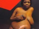 Ebony BBW With Big Tits on Webcam