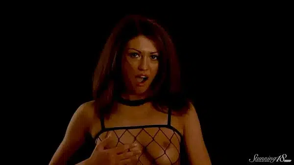 Filippa Is Polishing Da Meaty Pearl In Fishnet Dress!