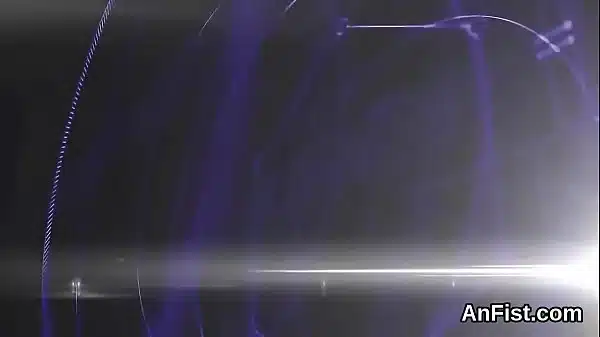 Foxy lesbian beauties are fist fucking tight twats and buttholes