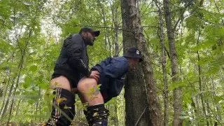 Fucked and finished the ass of a cute guy in the forest