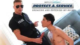 Hunk Cop Calms Scared Jock wt His Cock – Justin Matthews, Aiden Garcia – NextDoorStudios