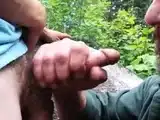 Older Man Sucks Young Cock Outdoors