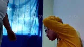 wedgie to blonde guy and spanked