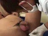 Amateur asian doctor fingering patient