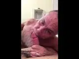 Amateur Daddy Gives Blowjob