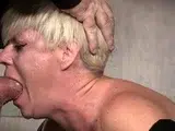 Blonde blowjob adoring skank facialized after hardcore fun