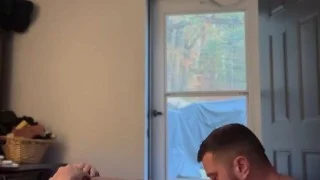 Cleaning off Dads dick from a night out at the adult theatre.