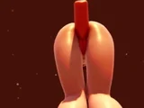 Foxy 3D Superwoman bounces up and down on a cock