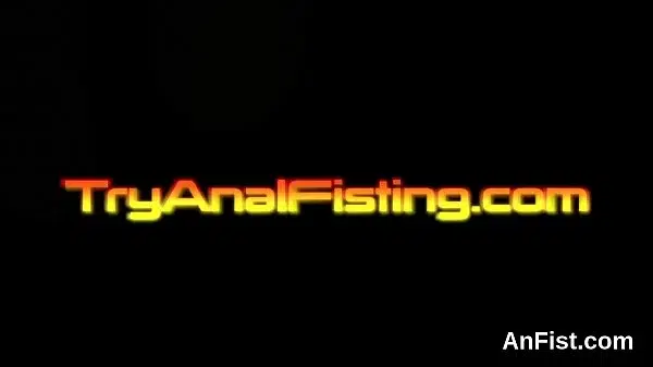 Foxy lesbo peaches are spreading and fist fucking butt holes