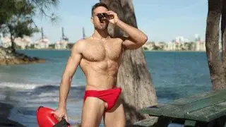 GAYWIRE – Big Dick Lifeguard Rescues Stud At The Beach And Sucks His Dick, As He Should