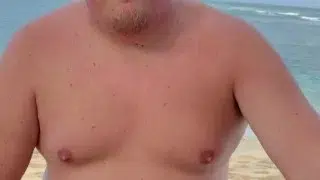 Getting Hard on a Nude Beach – more on my OnlyFans @westcub86