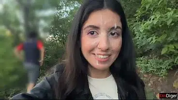 If you come second to this mountain – you’ll be walking around with cum on your face in front of people! – Crazy Public Cumwalk