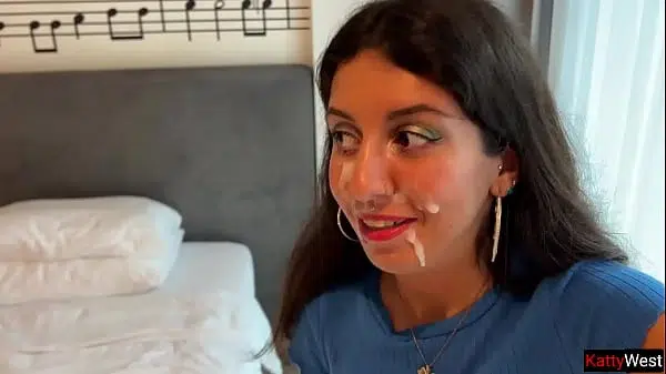 I’m lost a game and went for a walk outside with cum on my face – Cumwalk