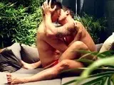 Outdoor stud fucks Asian twink at home