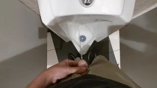 Pissing at a Urinal in a Public Restroom Compilation