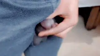 Play with cold limp tiny clitty