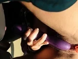Public Car Masturbation with Sex Toy for Multiple Orgasms
