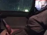 Asian Crossdresser Masturbates in Car