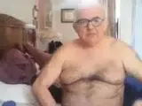 Grandpa Strokes His Meat