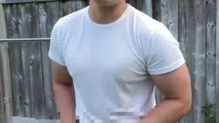 Asian Boy Jerks Off In His Backyard And Busts A Load