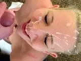 Blonde Mom Gets a Huge Facial