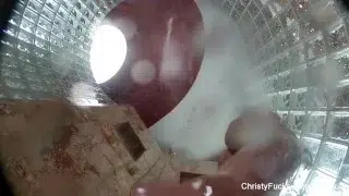 Christy showers off her perfect body