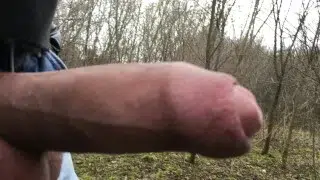 cumming while walking public 4k