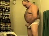 Daddy’s Brief Shower Masturbation