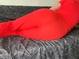 gassy kat laying on my stomach in this tight red outfit