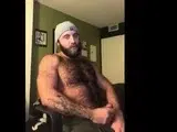 Hairy Lumberjack Masturbates, Showing Off His Cock