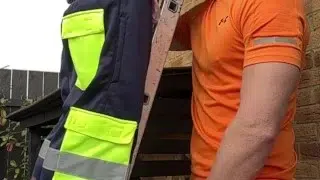 Risky outdoor construction site BBC Hole stretching creampie