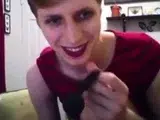 Twink Crossdresser Cums Hard