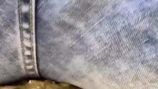 Twink wet fart in jeans