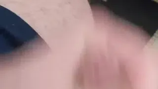 Playing with my wet and precummy cock