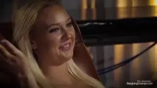 Texas Blonde gets creampied by the cocksmen