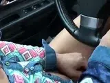 Public City Car Ride: Solo Female Orgasm with a Sex Toy