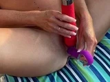 Stacked brunette goes solo toys and masturbation