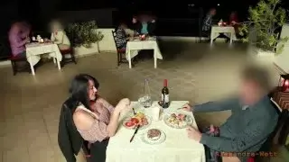 Public extreme! I pulled out his giant cock in the middle of the restaurant….